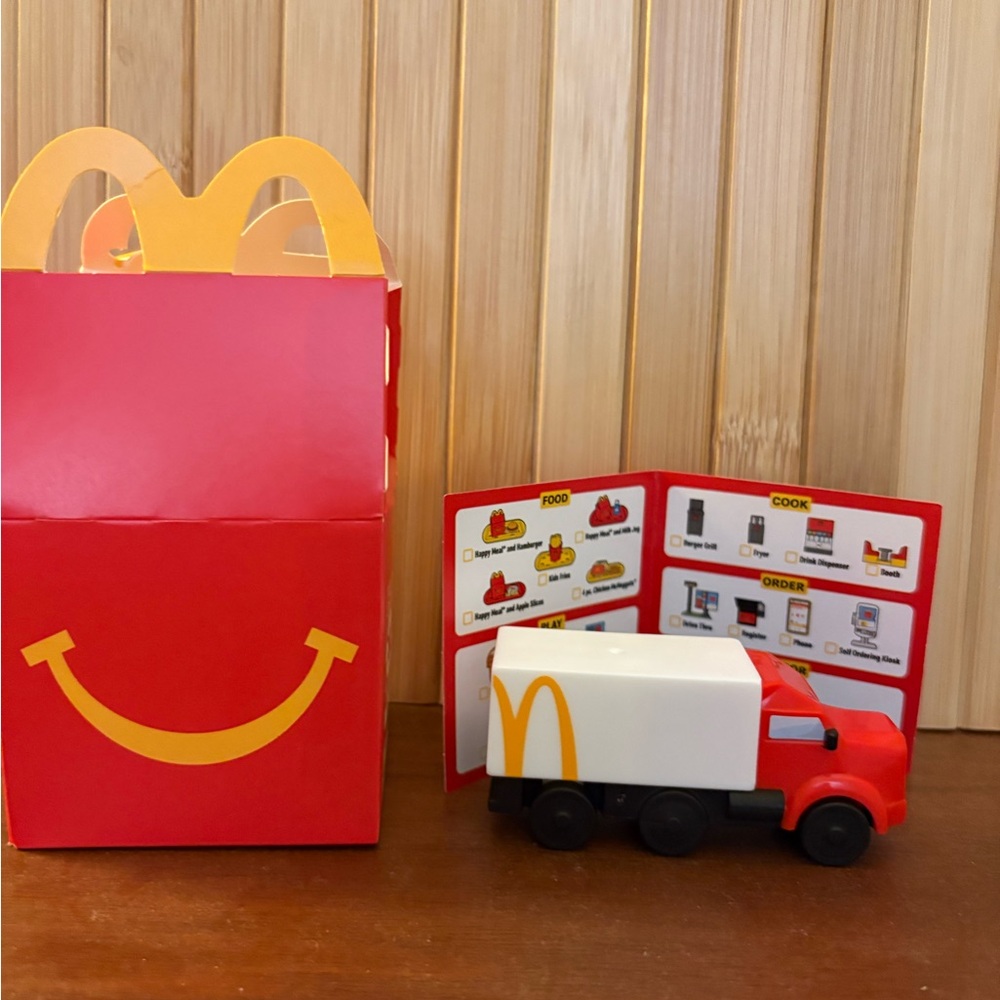Lil McDonald's Red and White Happy Meal Delivery Toy Vehicle